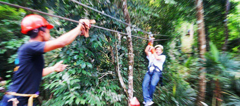 Zip Lining at Calico Jack's Village (Explorer Zip Line) - GoMaya Belize ...