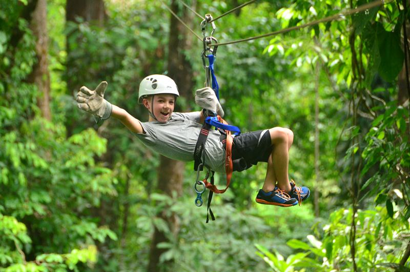 Zip Lining at Calico Jack's Village (Explorer Zip Line)