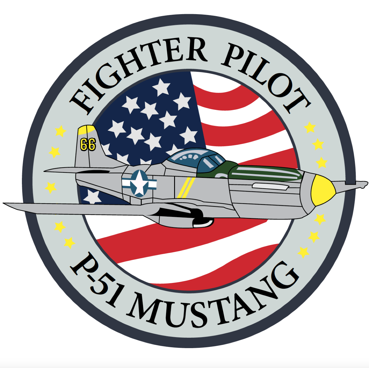 P-51D Mustang Badge