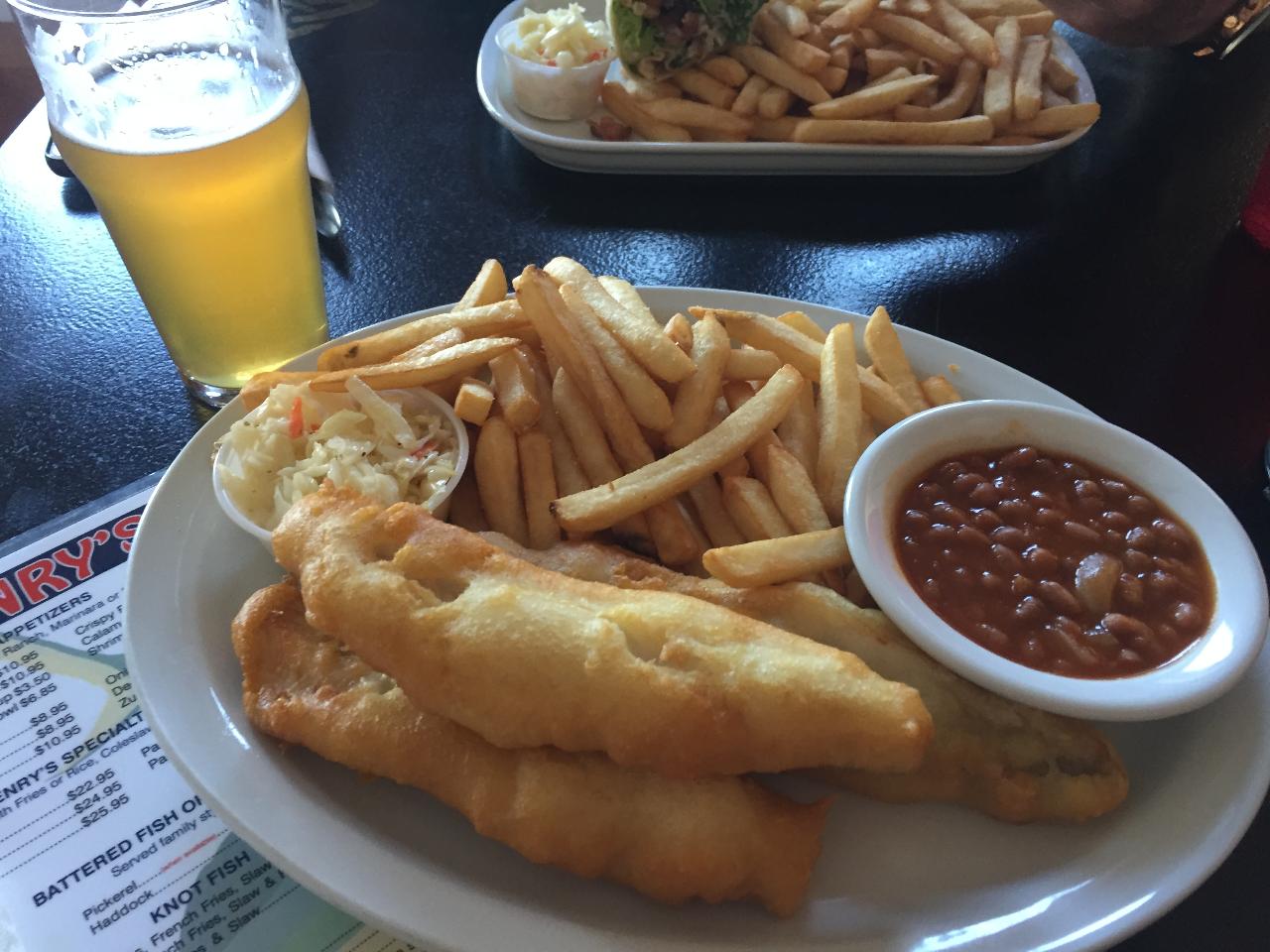 Fly and Dine at World Famous Henry's Fish Restaurant Bay