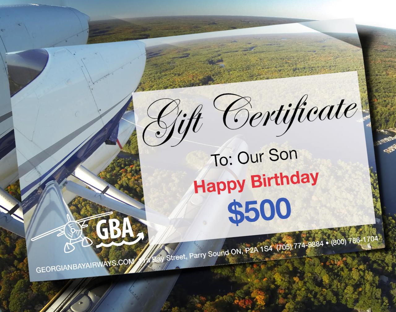 $100, $200 - Gift Certificate