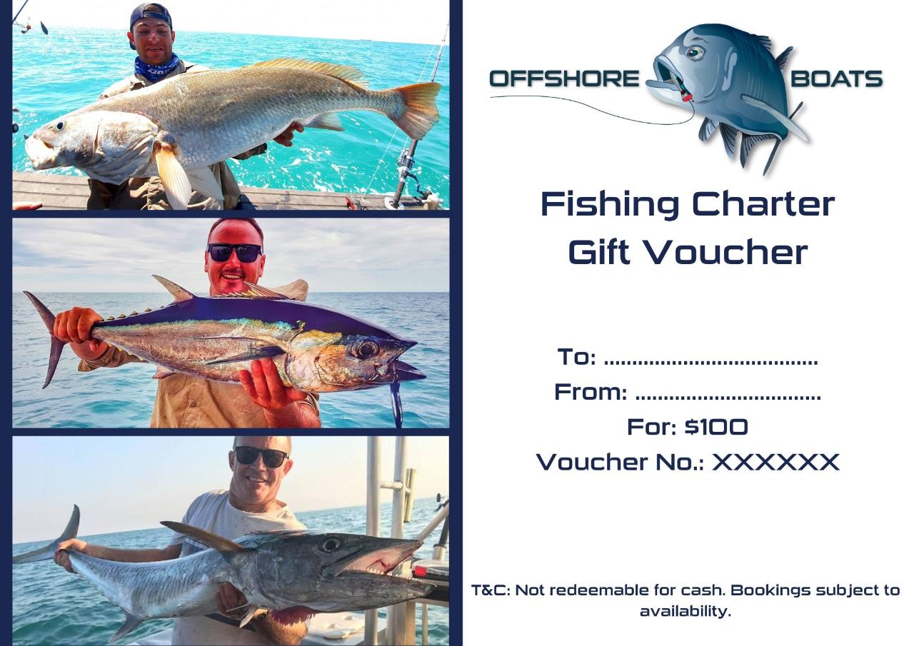 Gift Voucher - Private Full Day Fishing Charter for up to 5 guests - Stabicraft