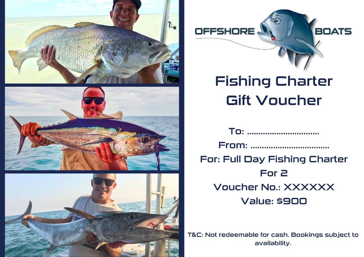 Gift Voucher - Full Day Fishing Charter For 2