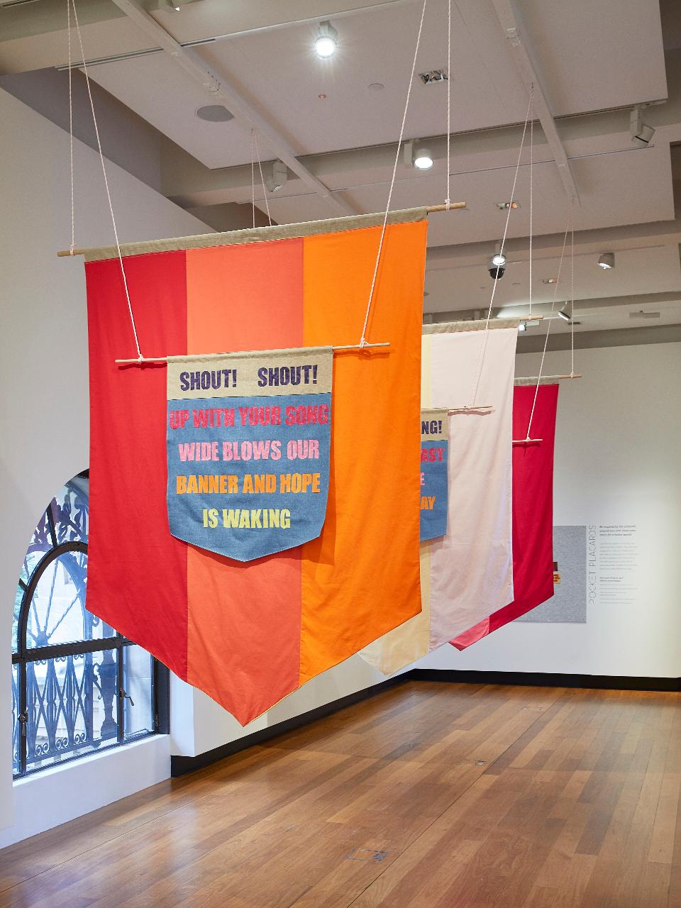 Protest Poetry banner workshop