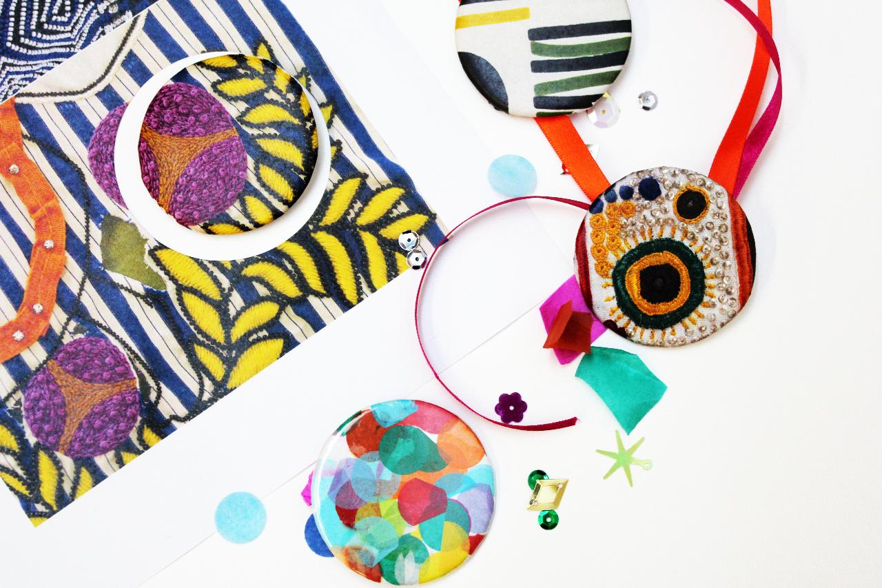 Patterns and Prints Badge Making