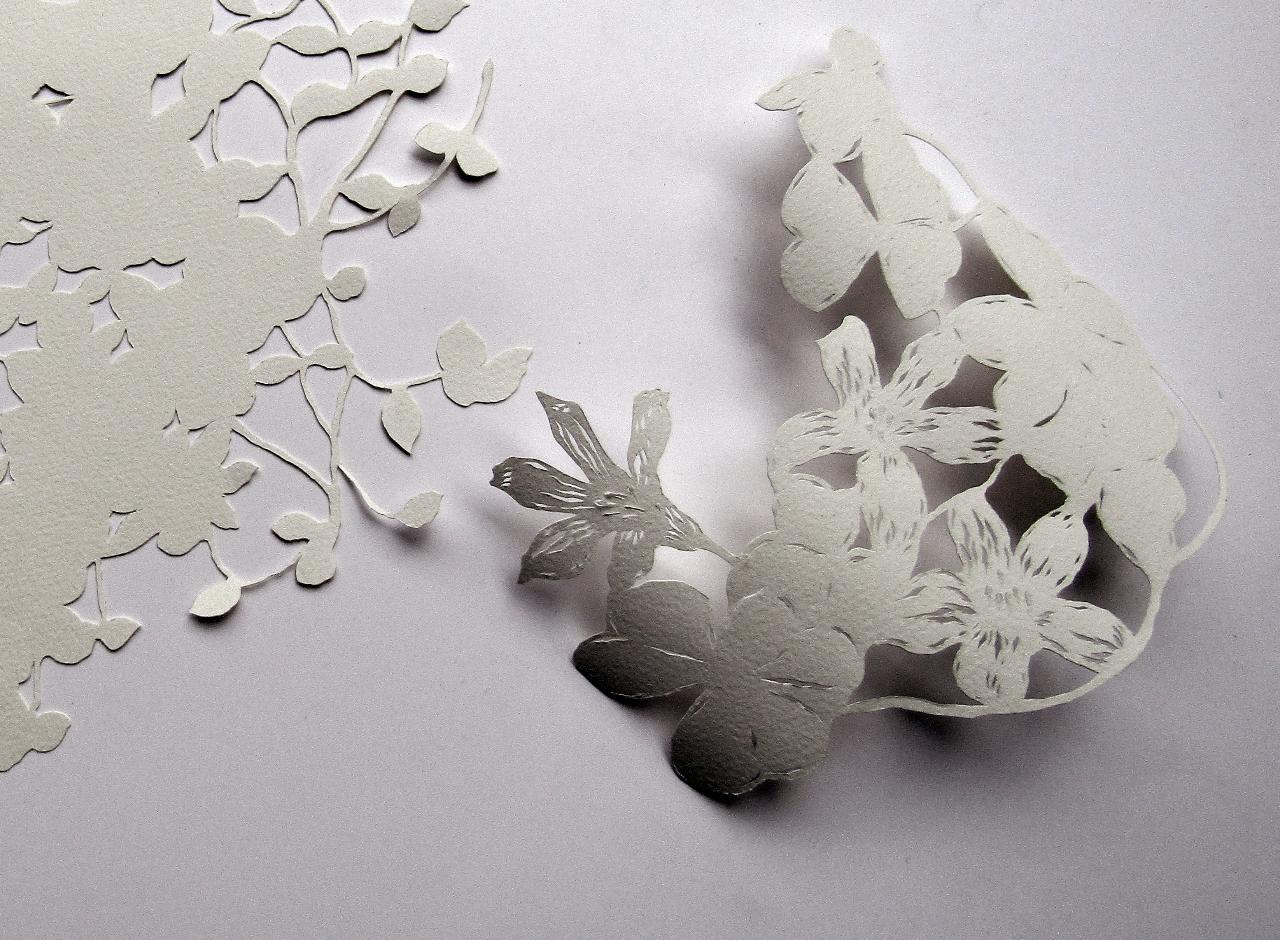 Lace papercutting workshop with Pamela See