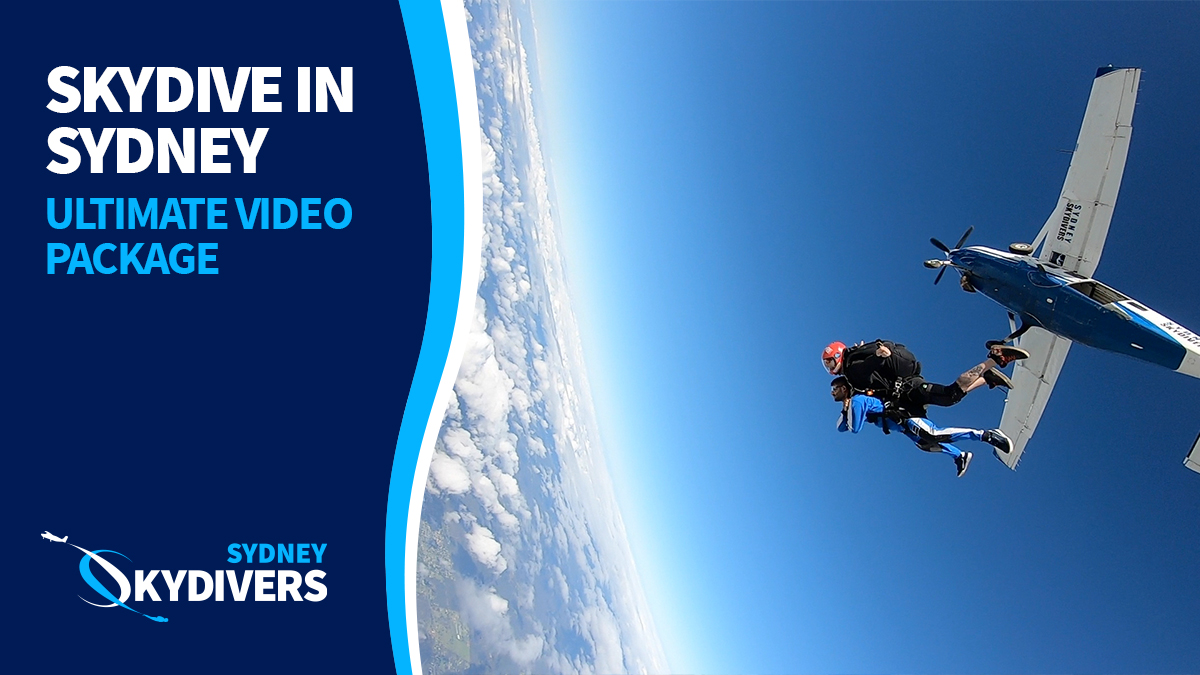 Skydive Sydney up to 15,000 feet with Ultimate Video Package & Sydney City transfer