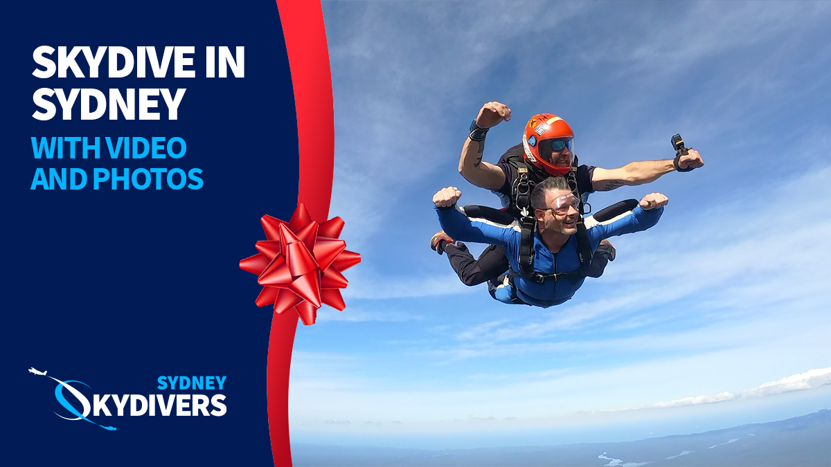 Gift Voucher Sydney Skydive with Video & Photos