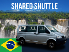 Shared Shuttle - Puerto Iguazu Hotels to the Brazil Side of the Falls with guide (Round Trip)