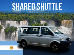 Shared Shuttle - Puerto Iguazu Hotels to the Argentine Side of the Falls with Guide (Round Trip)