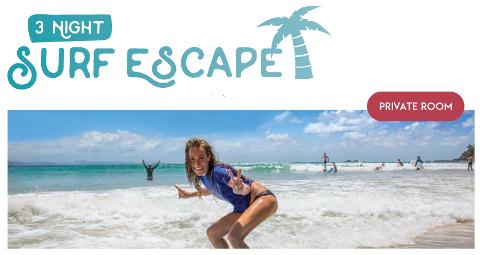 3 Night Private (1 person) Surf and Stay "The Surf Escape Package"