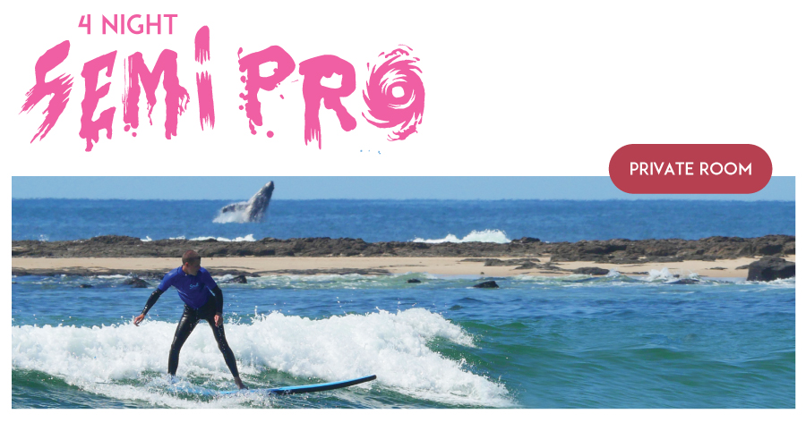 4 Night Private (2 people) Surf and Stay "The Semi Pro Package"
