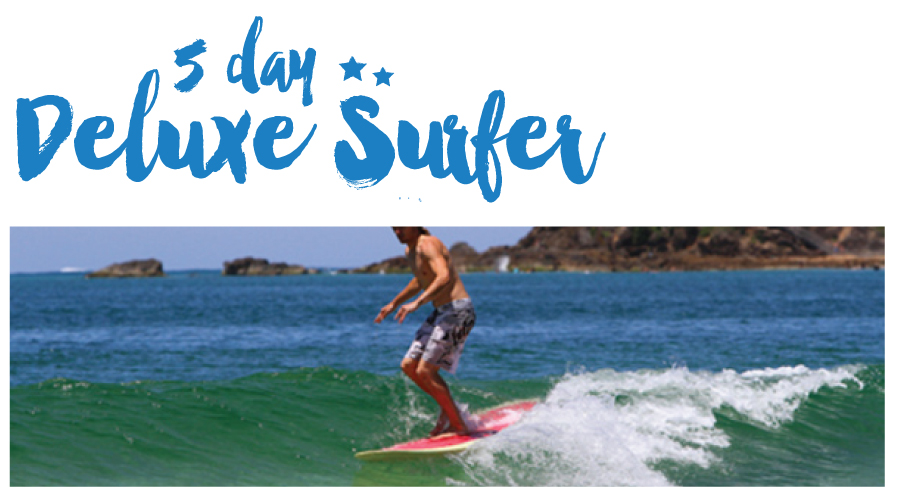5 Night's Surf and Stay "The Deluxe Surfer package" Off peak special