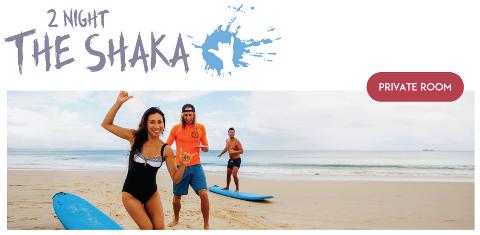 2 night Private (2 people) Surf and Stay "The Shaka package"