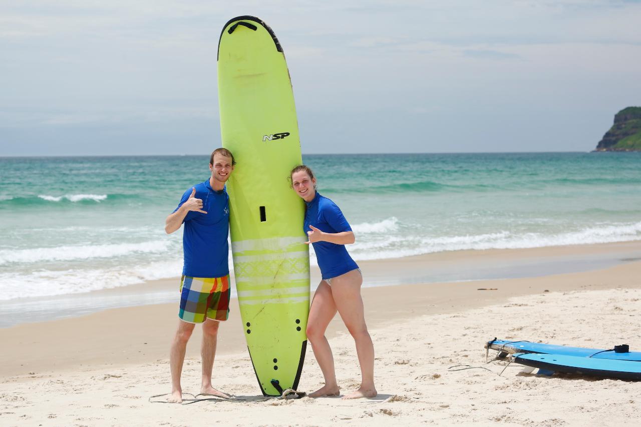 Two Surfers / One Instructor