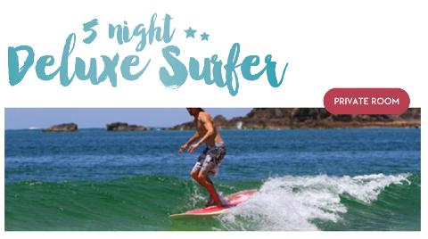 5 Night Private (1 Person) Surf and Stay " The Deluxe Surfer package"