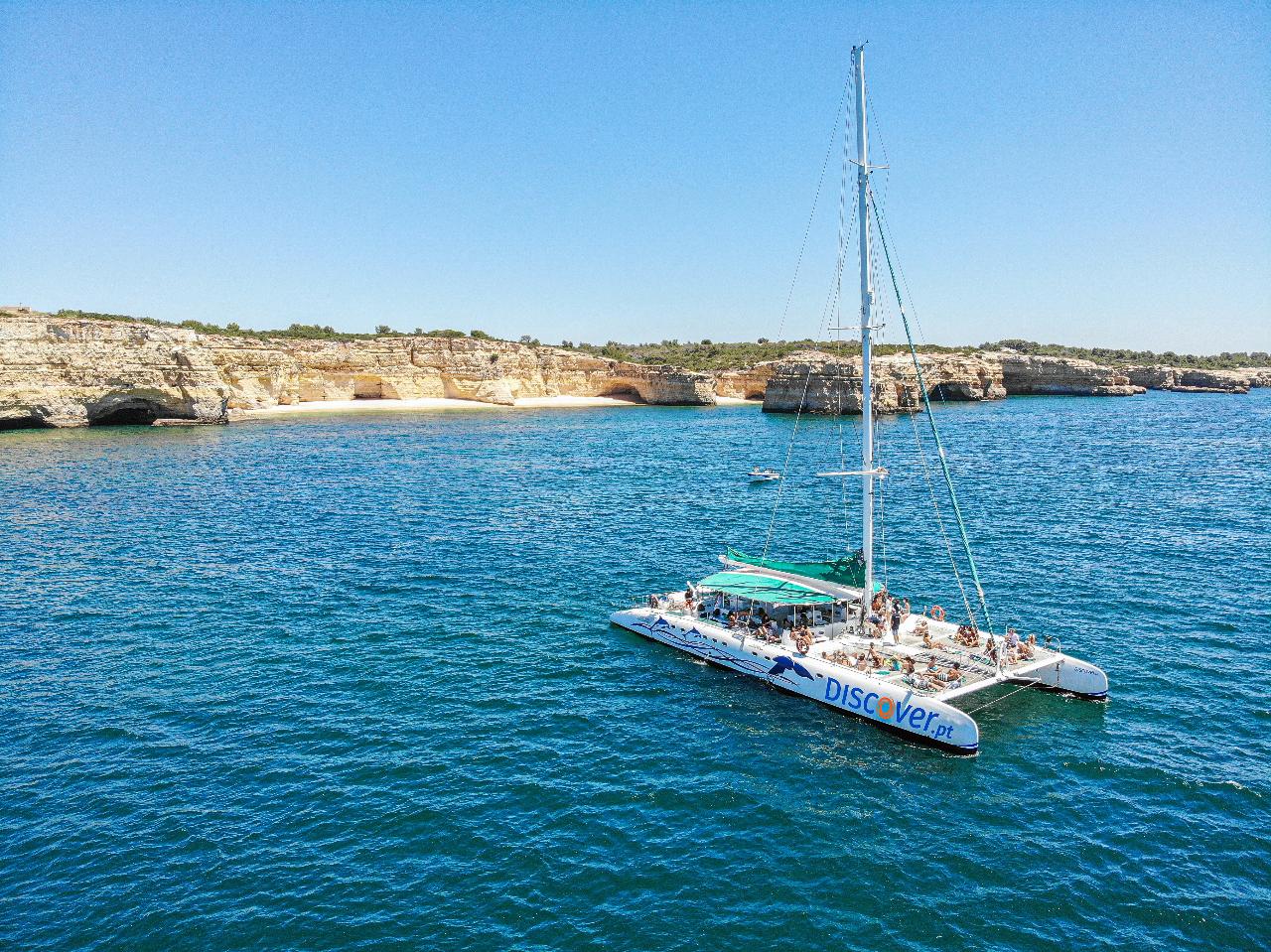 Catamaran Sailing Cruise to Benagil and Carvoeiro