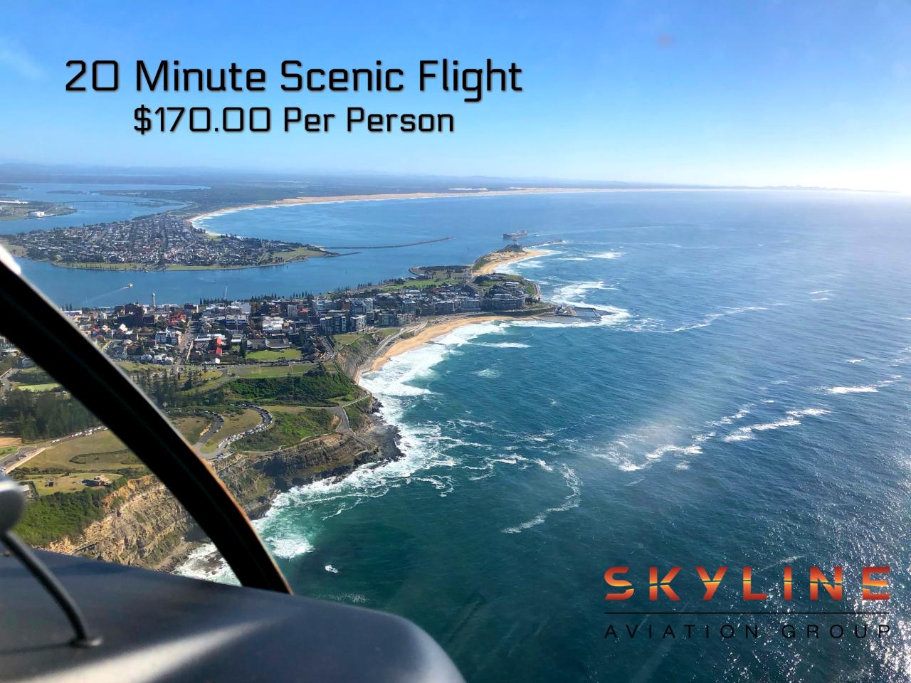 20 Minute Newcastle or Central Coast Helicopter Flight