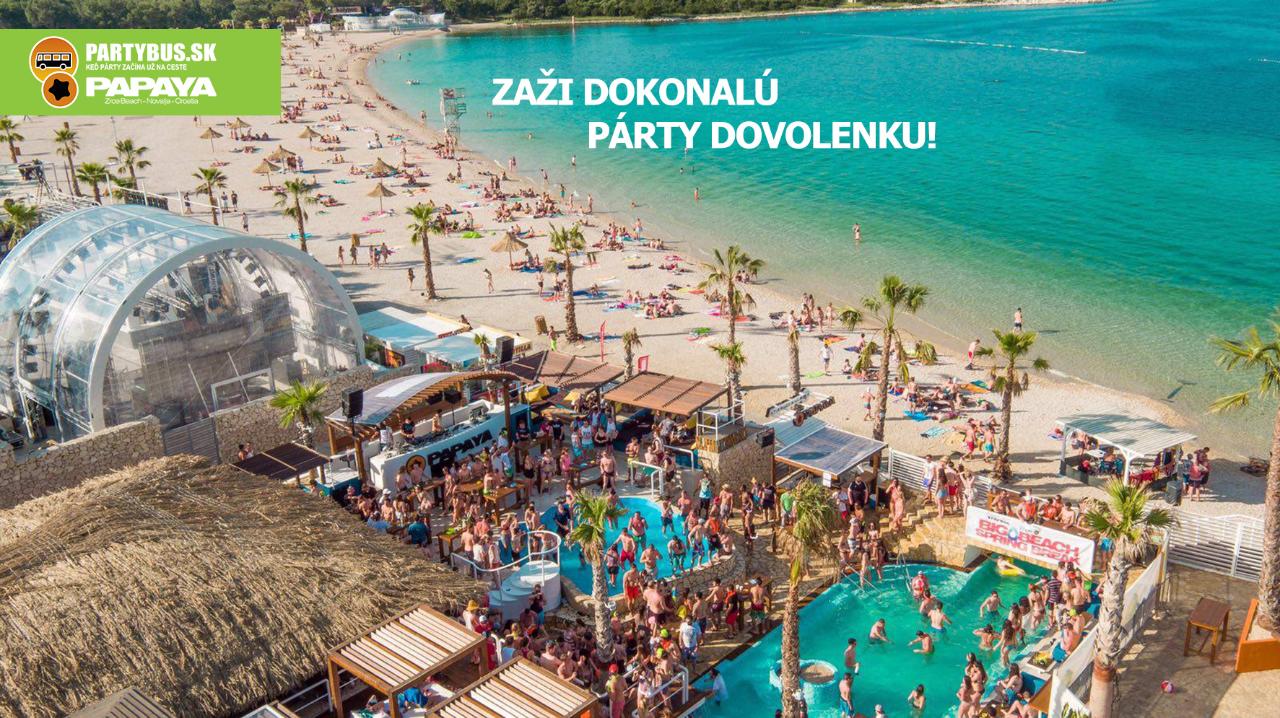 Letná pártydovolenka na Zrće | turnus 4.-11.8.2018