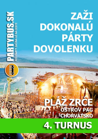 Letna partydovolenka na Zrce | 4. turnus  od 21. - 30.7.2017