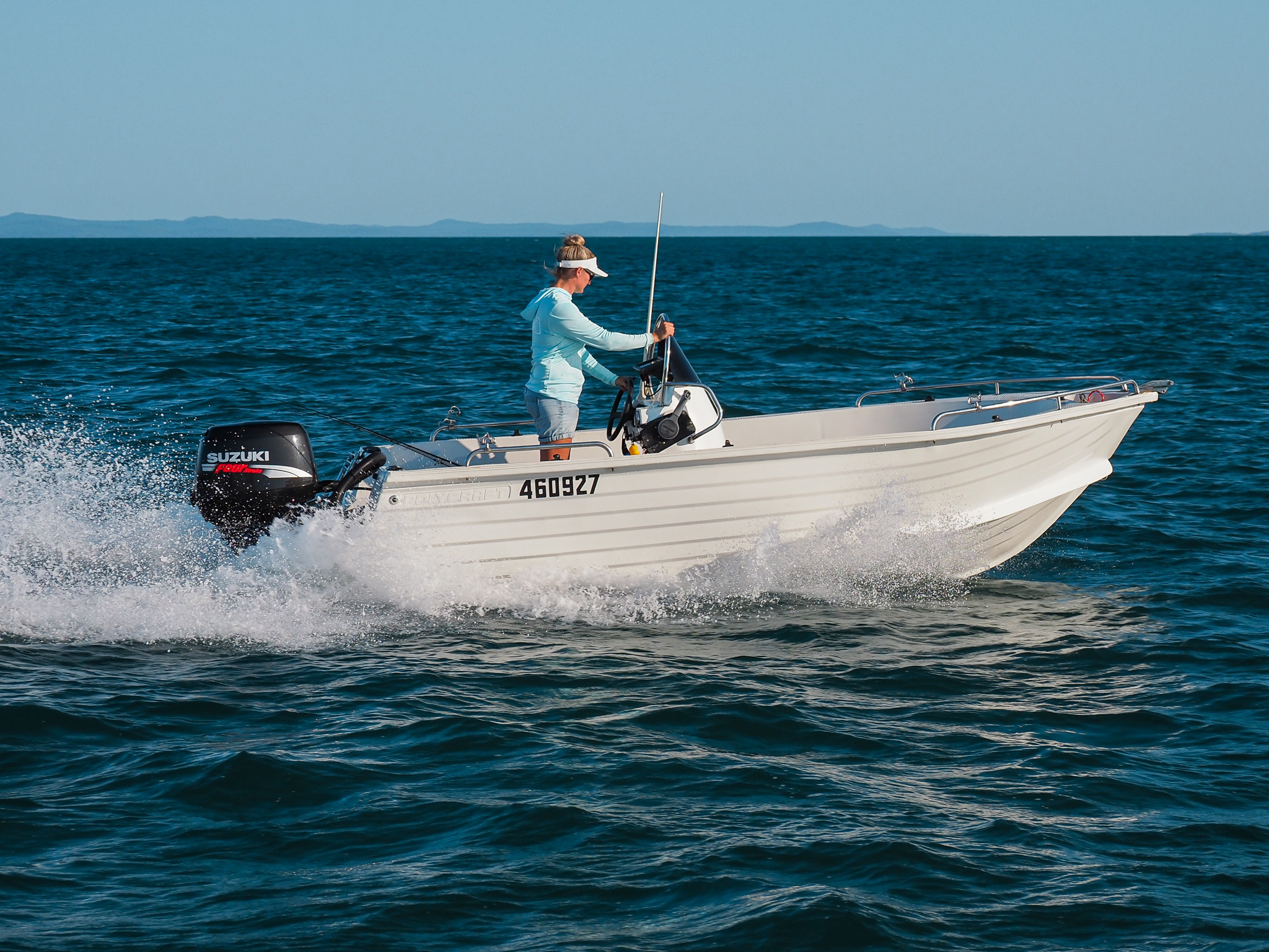 Full Day Boat Hire Basic Polycraft Hire Hervey Bay Fly and