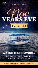 New Years Eve Electric Boat Rental (Champagne included) at Lake Las Vegas