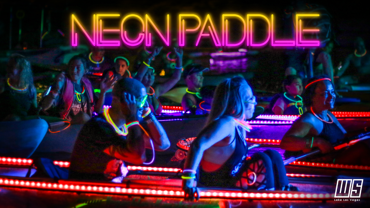 Neon Paddle At Lake Las Vegas