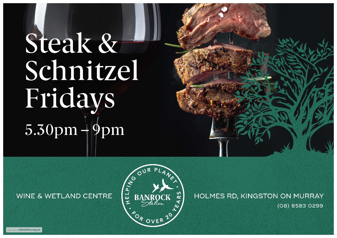 Steak & Schnitzel Night - Reserved Seating