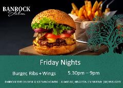 Banrock Burger, Ribs & Wings Night  - Reserved Seating