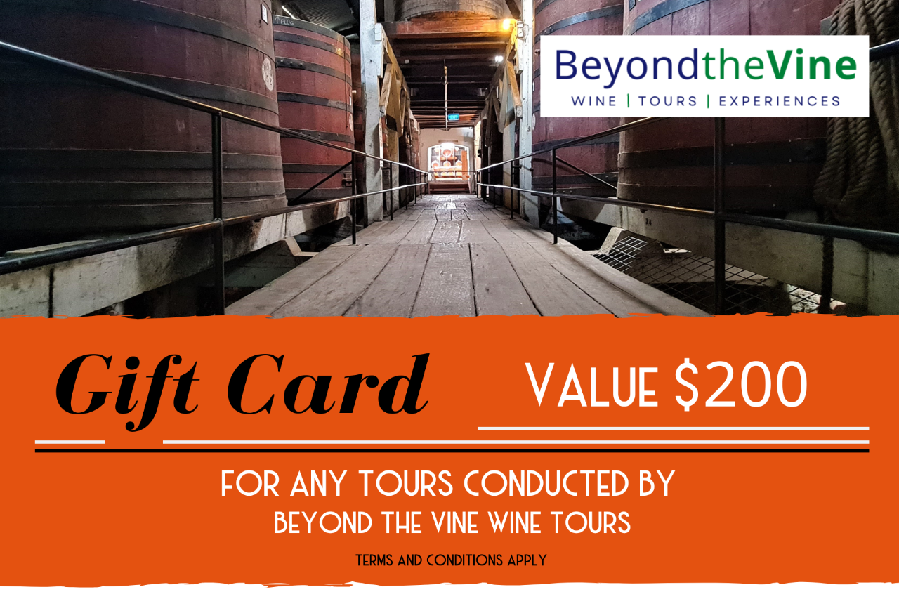 GIFT CARD - $200 value for any tour from Beyond the Vine Wine Tours 