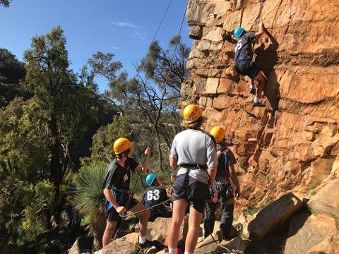 Rock Climb & Abseil at Morialta