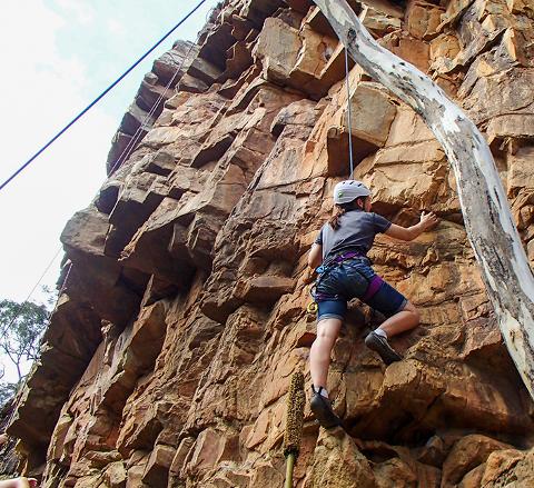 Rock Climb & Abseil at Morialta