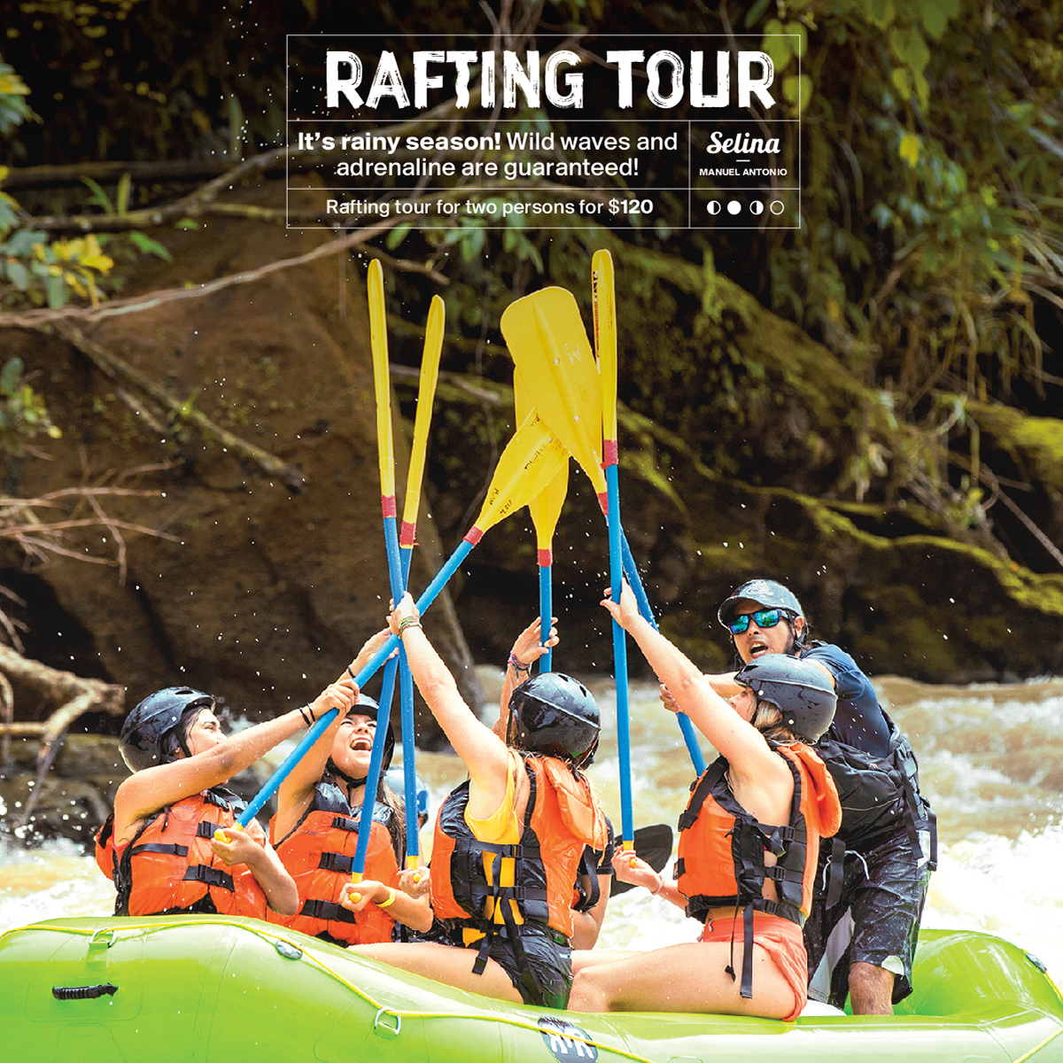 Rio Naranjo White Water Rafting for couples
