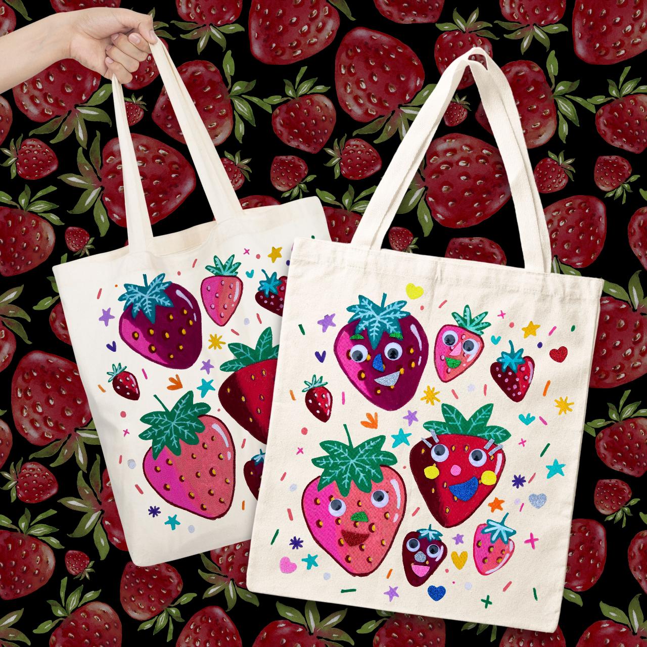 Beerenberg Kids Strawberry Tote Art Class