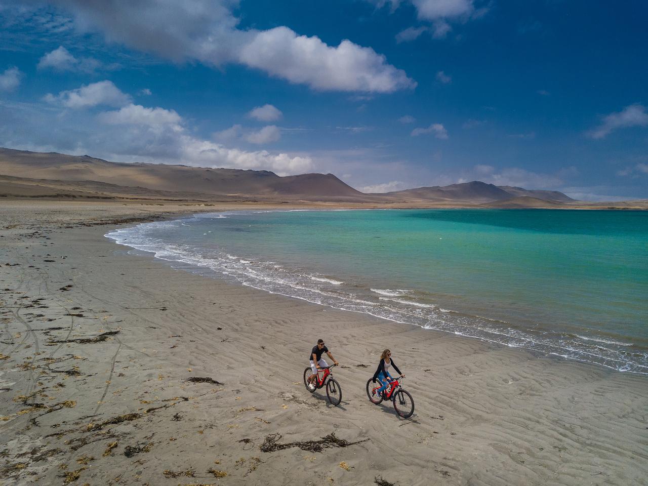 E-bikes at Paracas National Reserve