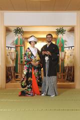 日本伝統結婚式体験（神社参拝作法と本格茶室でお茶体験）写真六切1枚付き