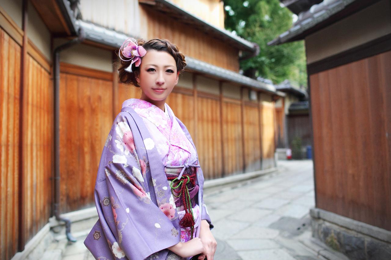 一点物の着物で京都散策プラン