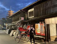 [Night-Only 45-Min Tour] Miyajima Illuminated Rickshaw Tour with Hotel Pick-up