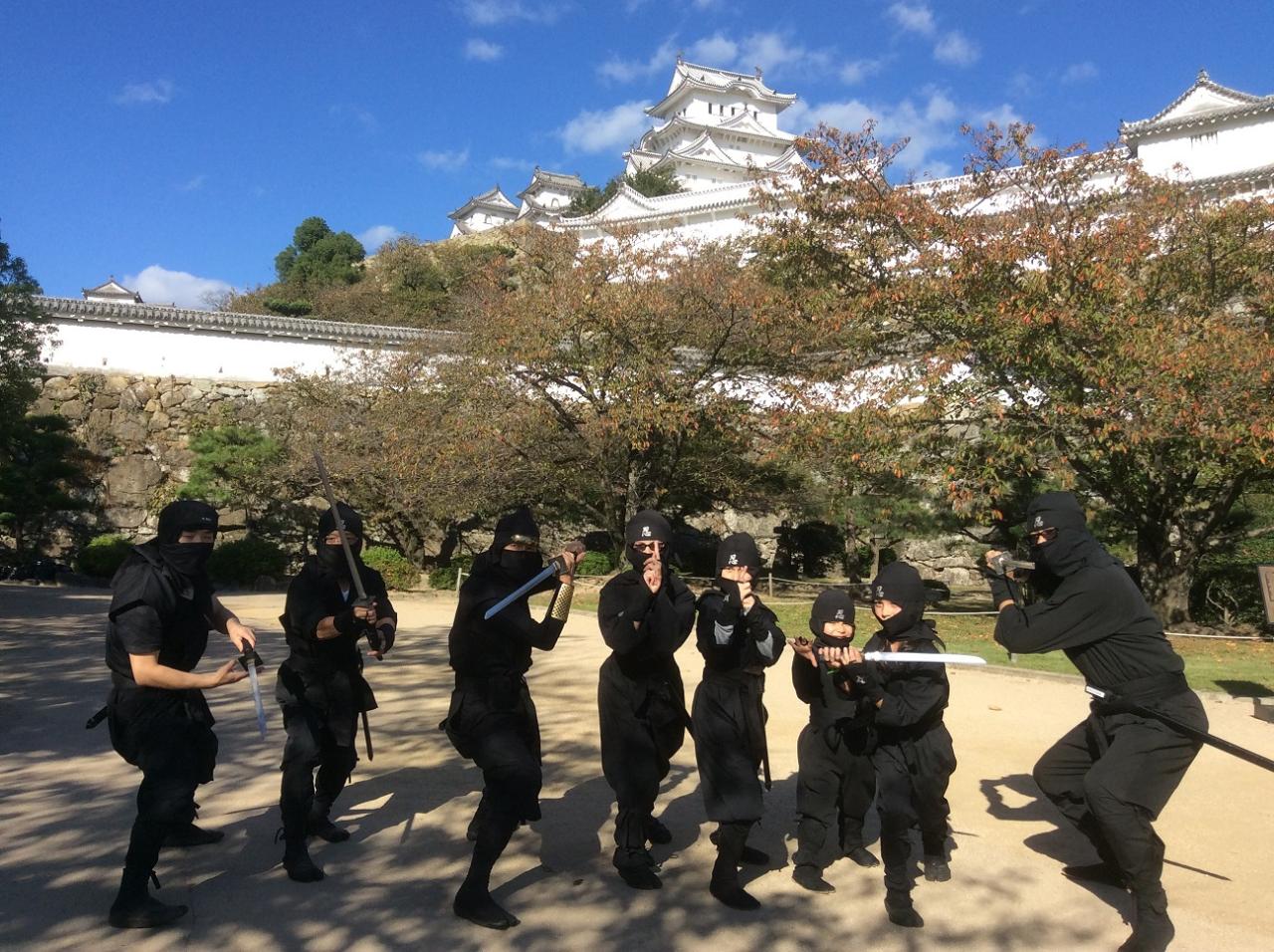 Learning from a Professional Actor! Ninja Experience at the World Heritage Site, Himeji Castle