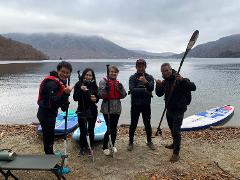 Half-day SUP experience of Chuzenji Lake's beach