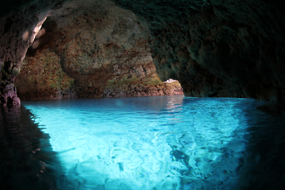 Kayaking and blue cave snorkeling