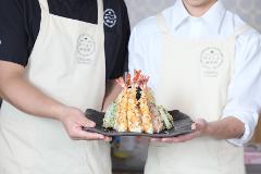 天ぷら職人直伝のボリューム満点“富士山天丼”作り体験