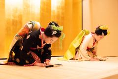 熊本城近くの日本料亭での郷土料理ディナー　花童の踊り鑑賞つき