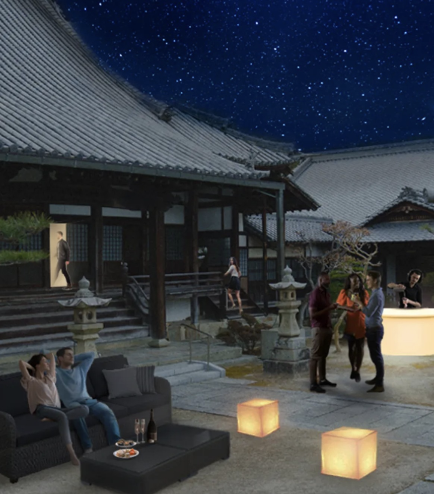 Special Morning Service & Starry Sky BAR at Kogenji Temple Grounds 【A Unique Fusion of Sake and Culture in a Special Setting】