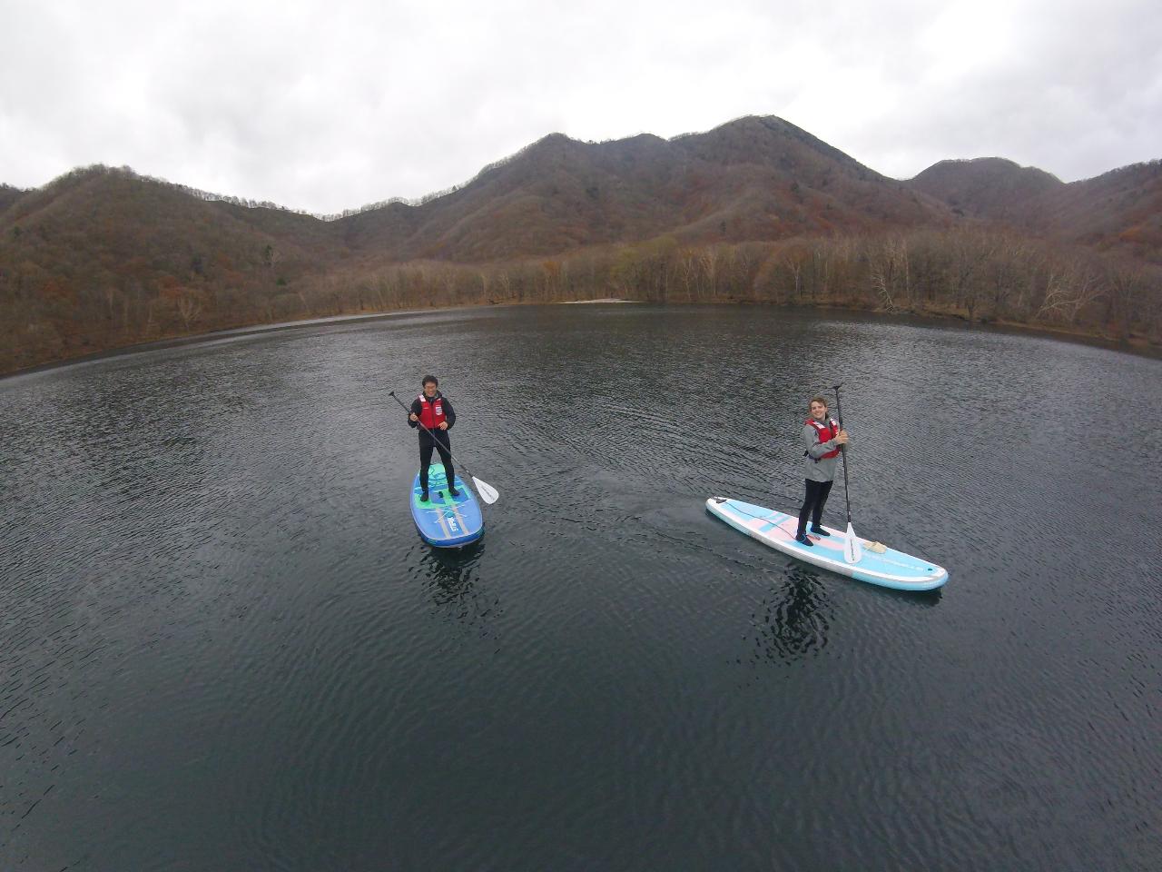 Half-day SUP experience of Chuzenji Lake's beach