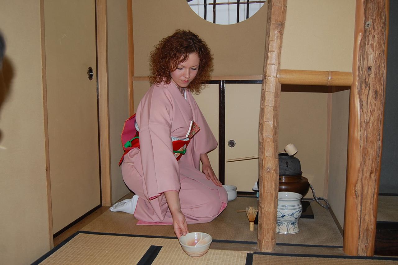 일본 전통 다실에서 다도 체험