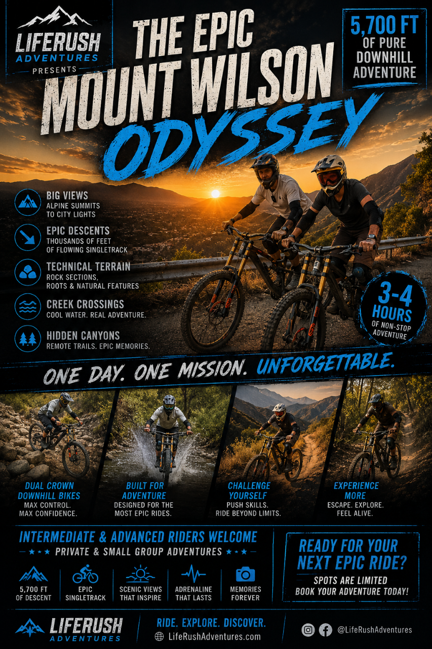 Epic Mount Wilson Odyssey | Advanced eMountain Bike Adventure | LifeRush Adventures