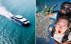 10,000 ft Tandem Skydive and ex Fremantle Ferry Package Gift Voucher
