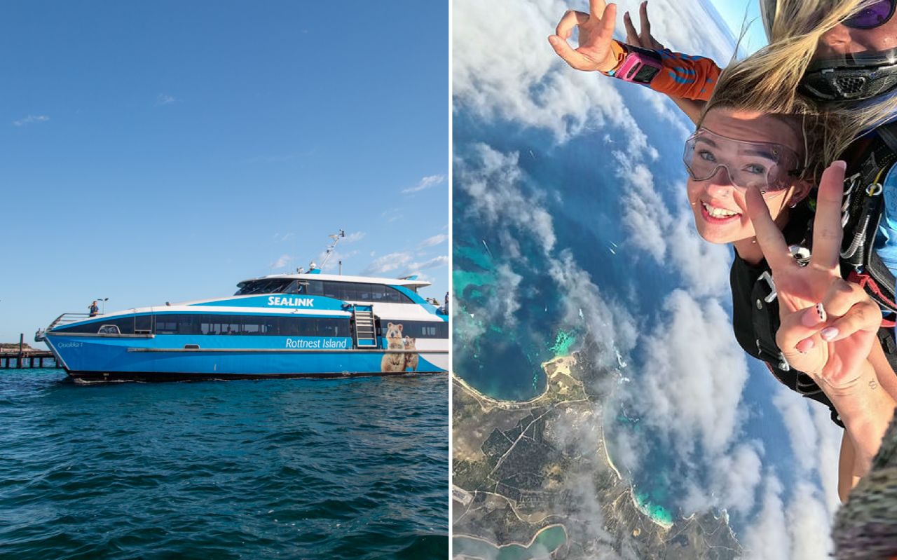 10,000 ft Tandem Skydive and ex Fremantle Ferry Package Including Handcam Video and Photos Gift Voucher