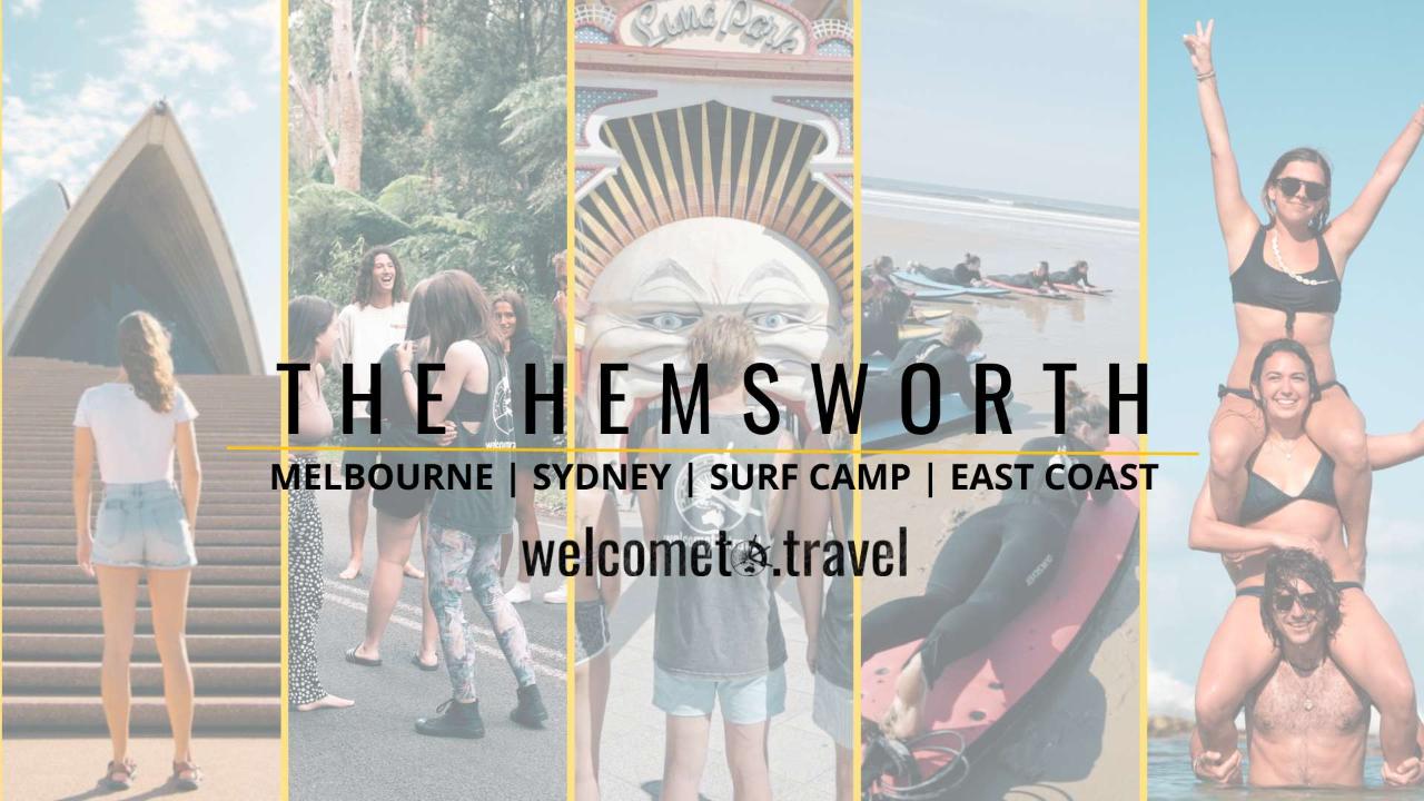 The Hemsworth | Melbourne, Sydney, Surf and East Coast Package